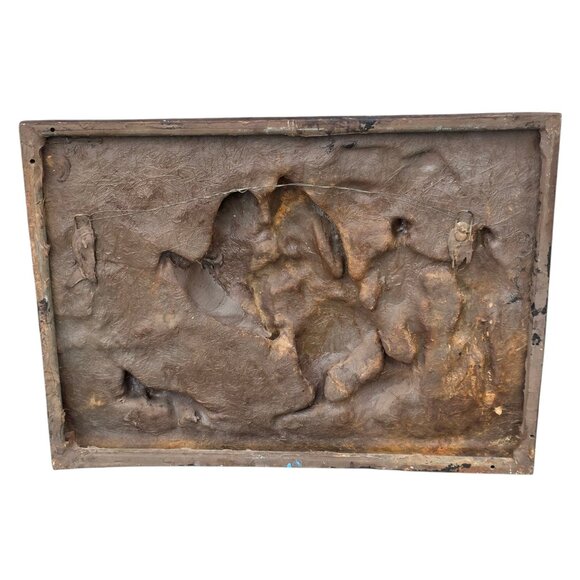 Paul Revere Wall Metal Sculpture Midnight Ride Tableau Original Finesse30" x 22" - Picture 5 of 7